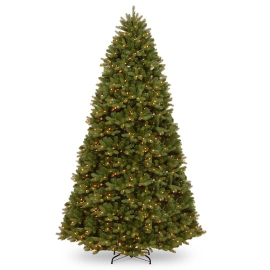 9ft. Pre-Lit PowerConnect&#x2122; Newberry&#xAE; Spruce Artificial Christmas Tree, Dual Color&#xAE; LED Lights